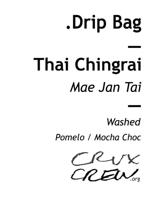 Coffee Drip Bag(s) - Thai Chiangrai Single Serve Premium Pour Over